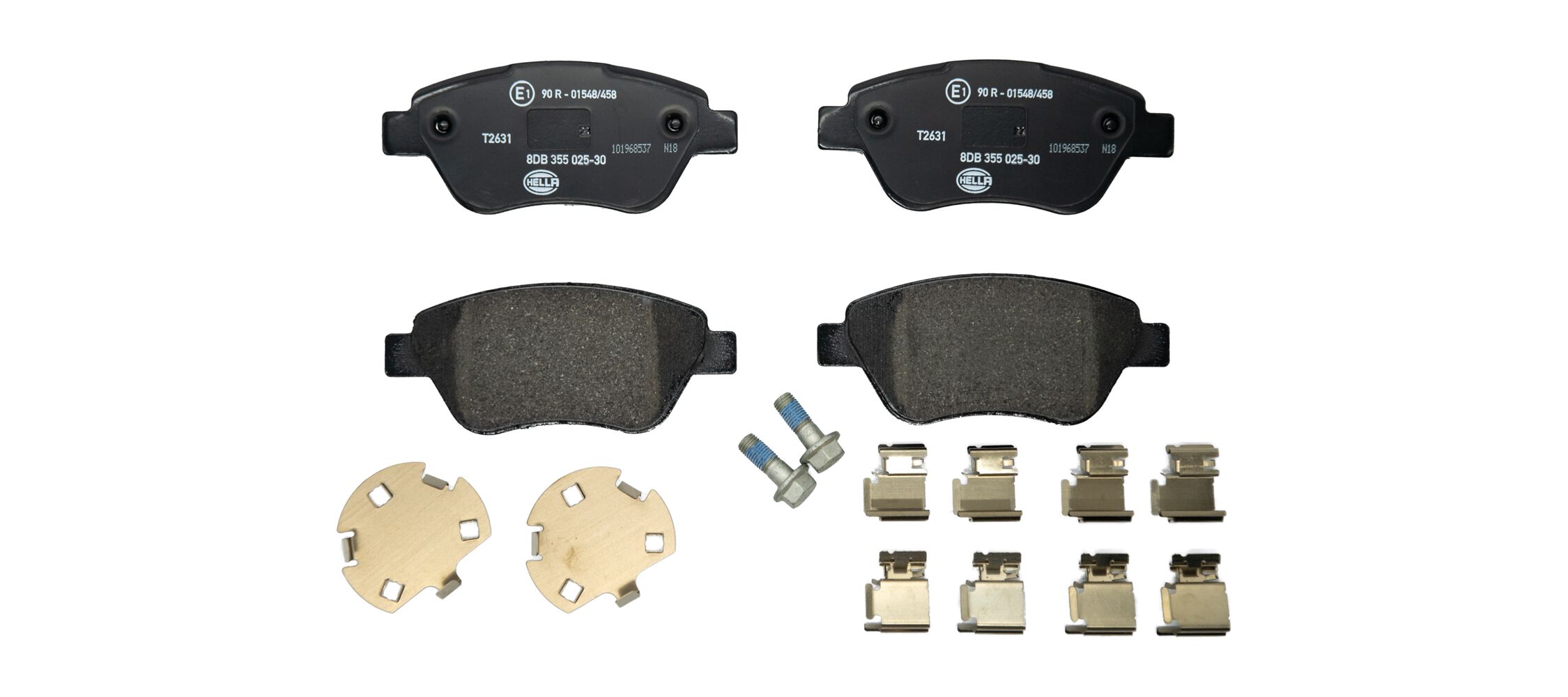 Brake Pad Set, disc brake - 8DB 355 025-301 HELLA