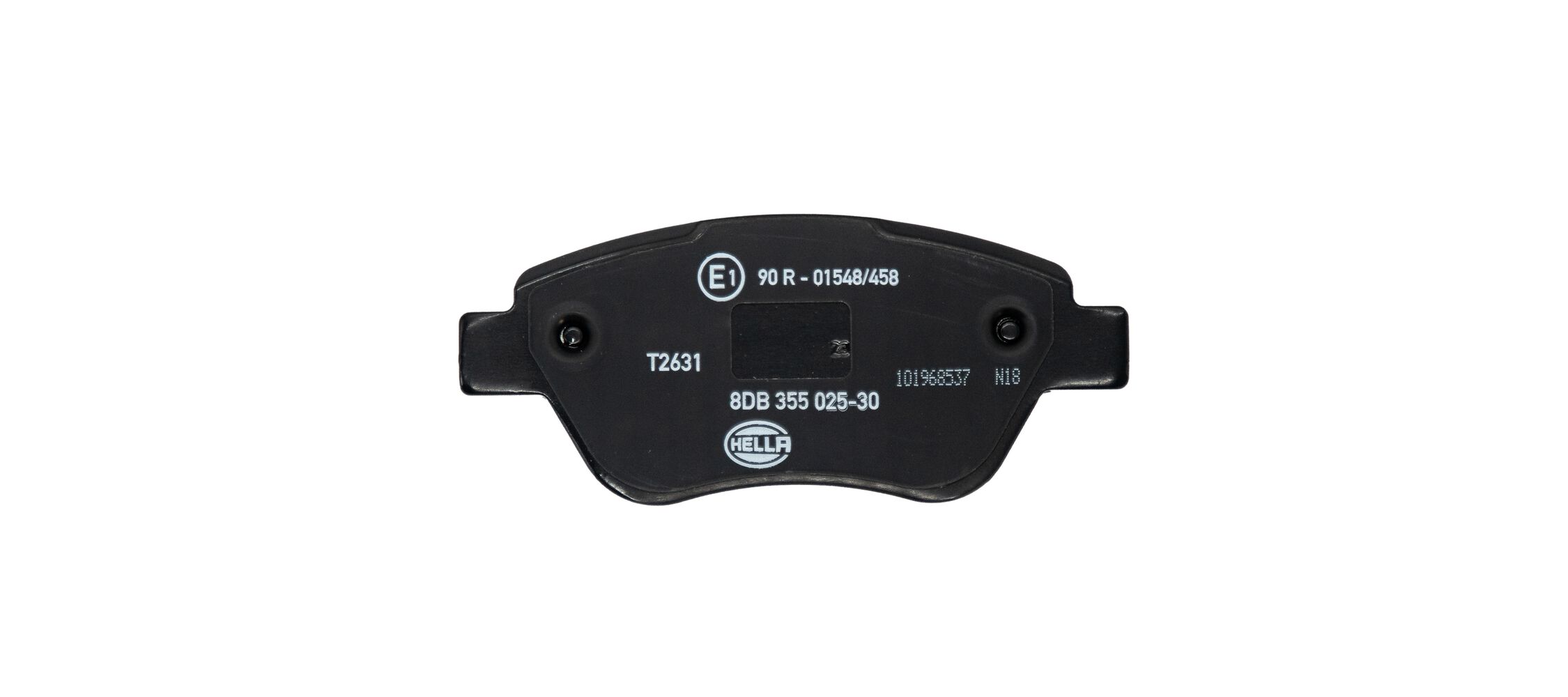 Brake Pad Set, disc brake - 8DB 355 025-301 HELLA