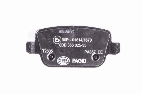 Brake Pad Set, disc brake - 8DB 355 025-351 HELLA
