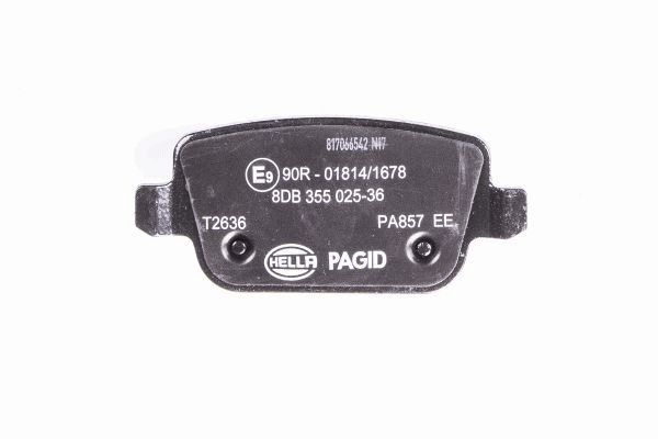 Brake Pad Set, disc brake - 8DB 355 025-361 HELLA