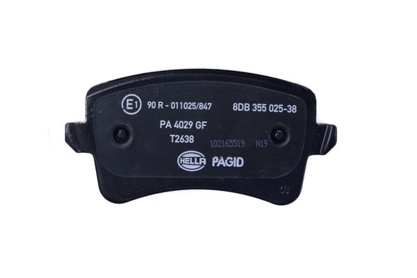 Brake Pad Set, disc brake - 8DB 355 025-381 HELLA