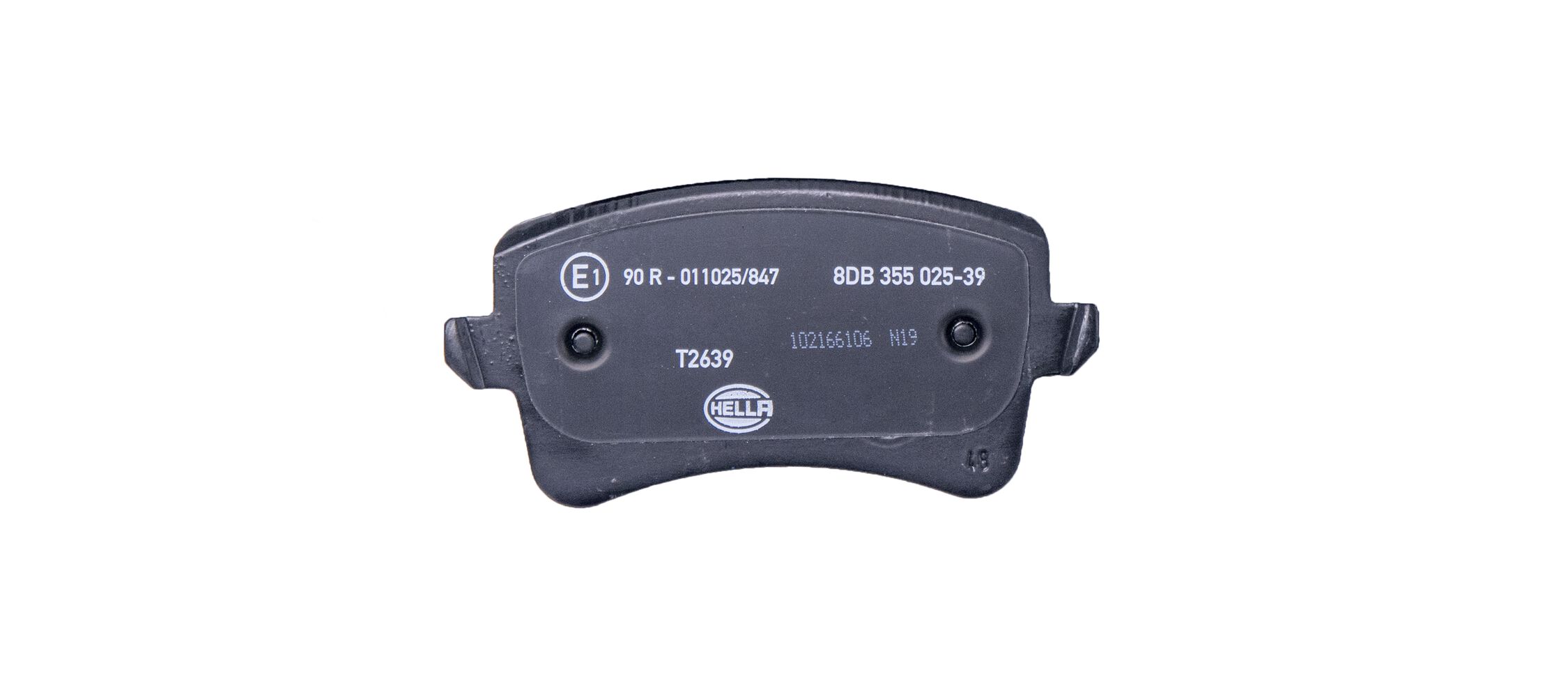 Brake Pad Set, disc brake - 8DB 355 025-391 HELLA