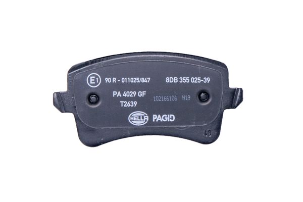 Brake Pad Set, disc brake - 8DB 355 025-391 HELLA