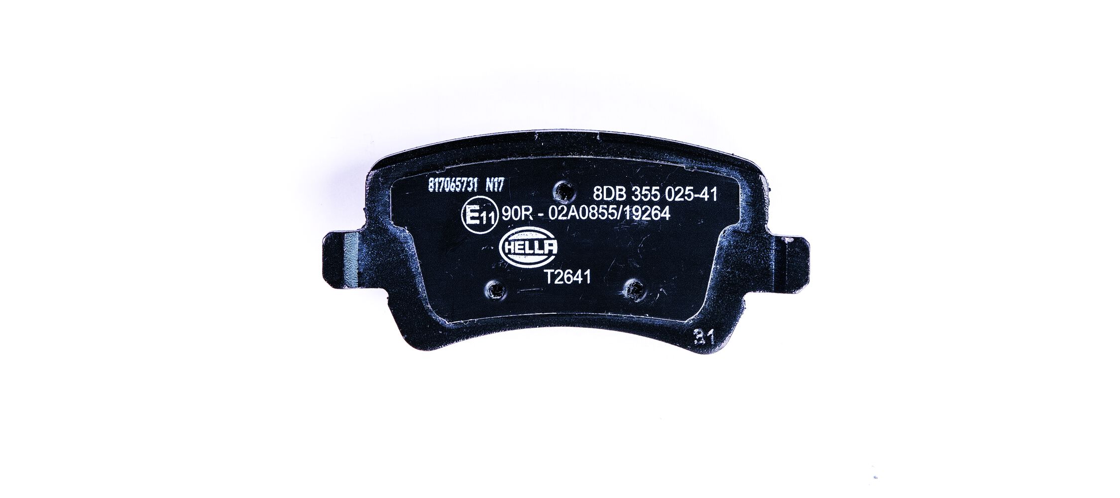 Brake Pad Set, disc brake - 8DB 355 025-411 HELLA