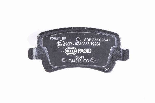 Brake Pad Set, disc brake - 8DB 355 025-411 HELLA