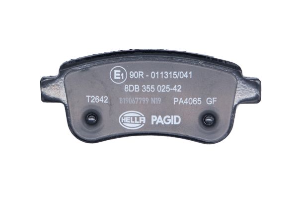 Brake Pad Set, disc brake - 8DB 355 025-421 HELLA