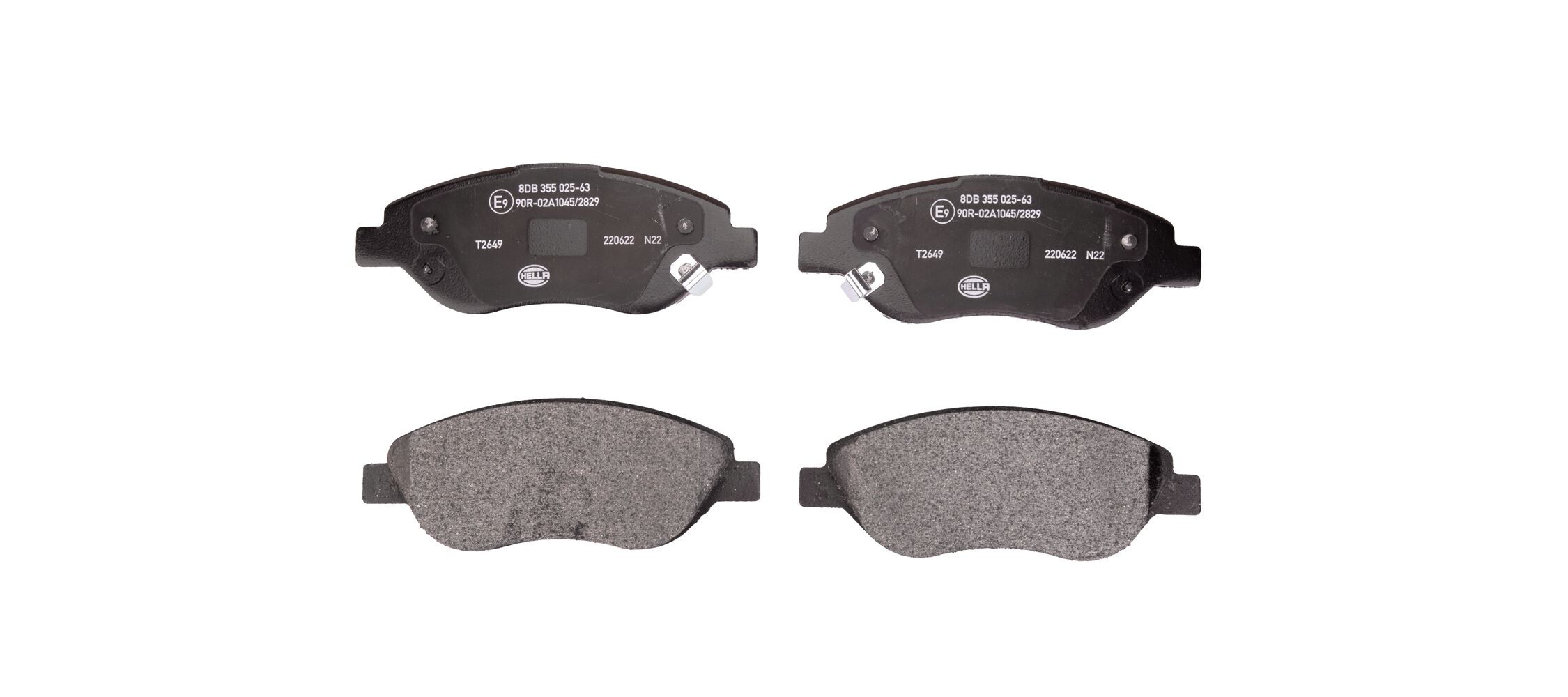 Kit pastiglie freno, Freno a disco - 8DB 355 025-631 HELLA