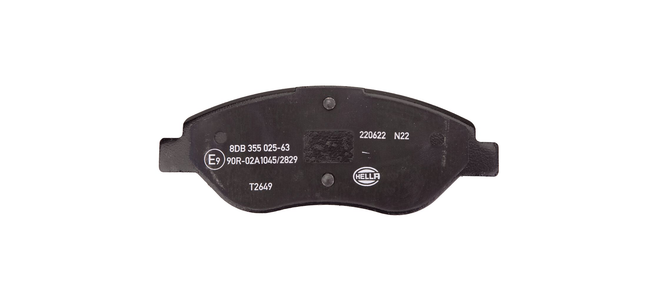 Комплект тормозных колодок, дисковый тормоз - 8DB 355 025-631 HELLA