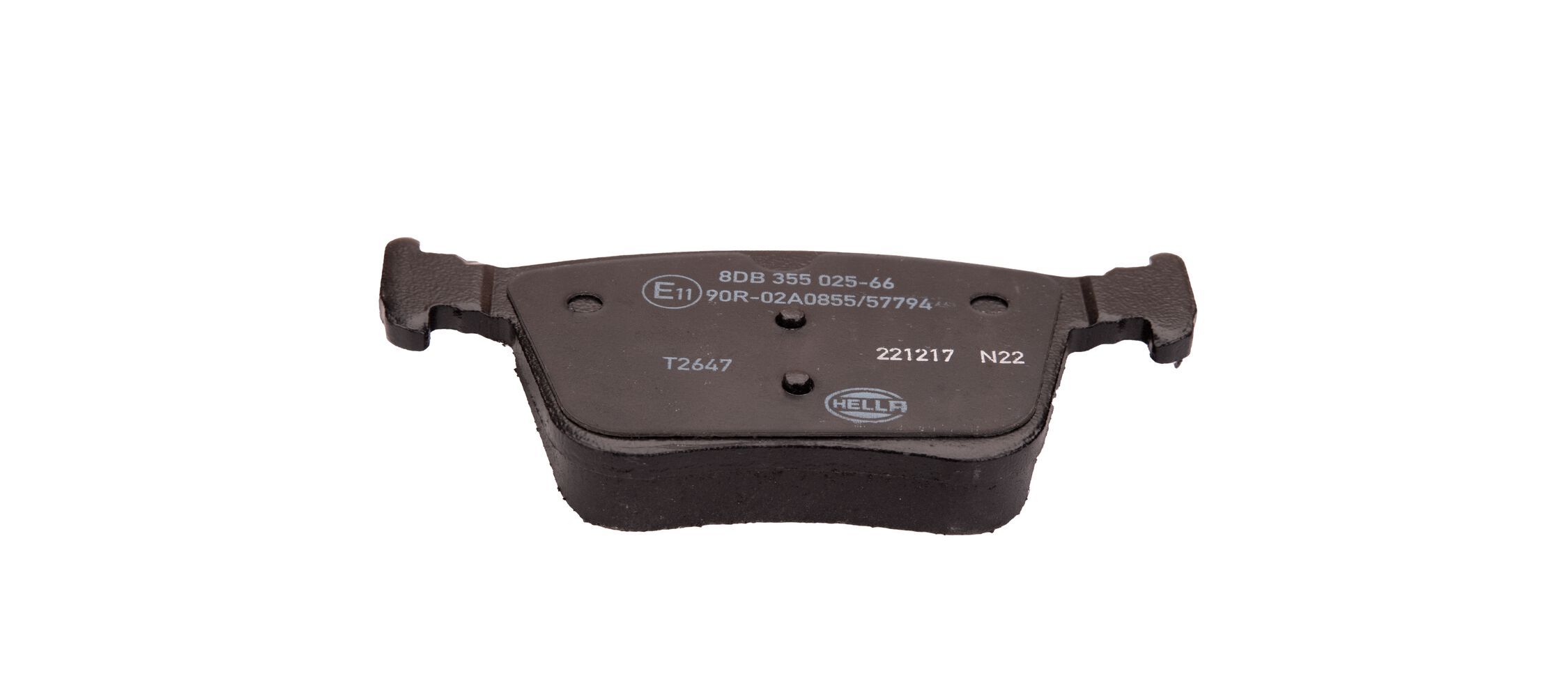 Brake Pad Set, disc brake - 8DB 355 025-661 HELLA