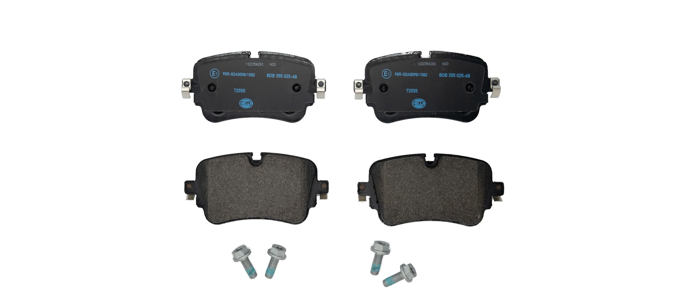 Комплект тормозных колодок, дисковый тормоз - 8DB 355 025-681 HELLA