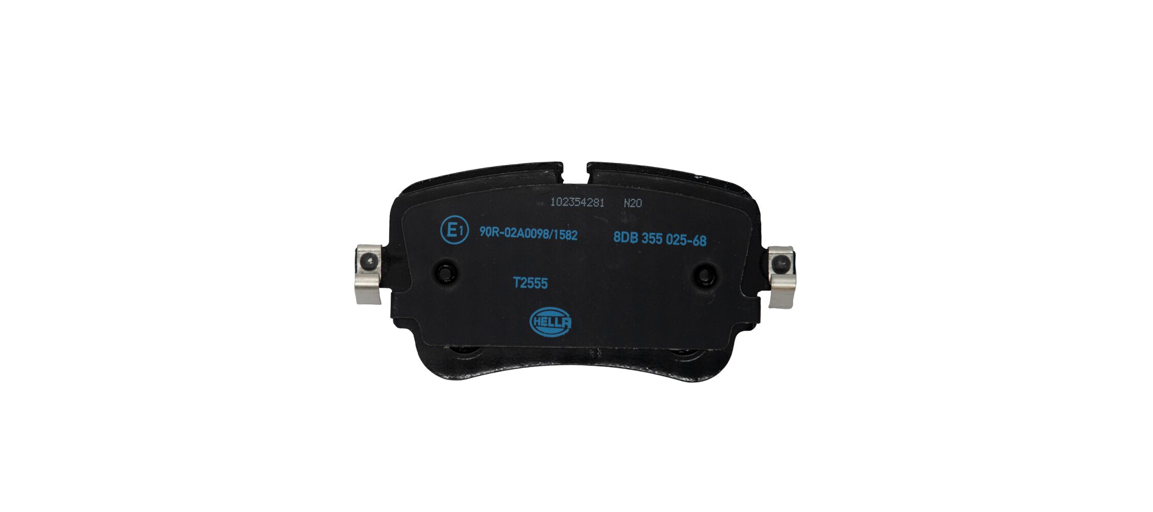 Brake Pad Set, disc brake - 8DB 355 025-681 HELLA