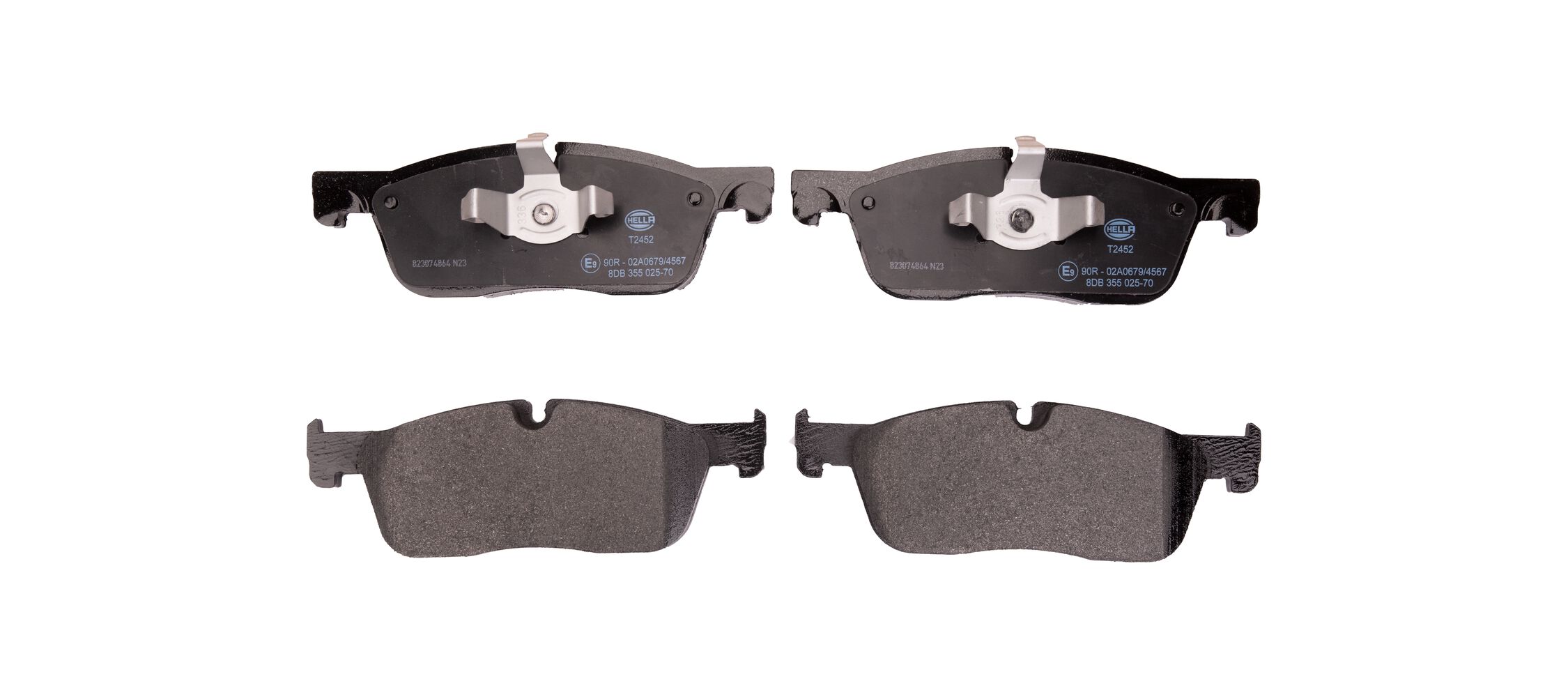 Brake Pad Set, disc brake - 8DB 355 025-701 HELLA