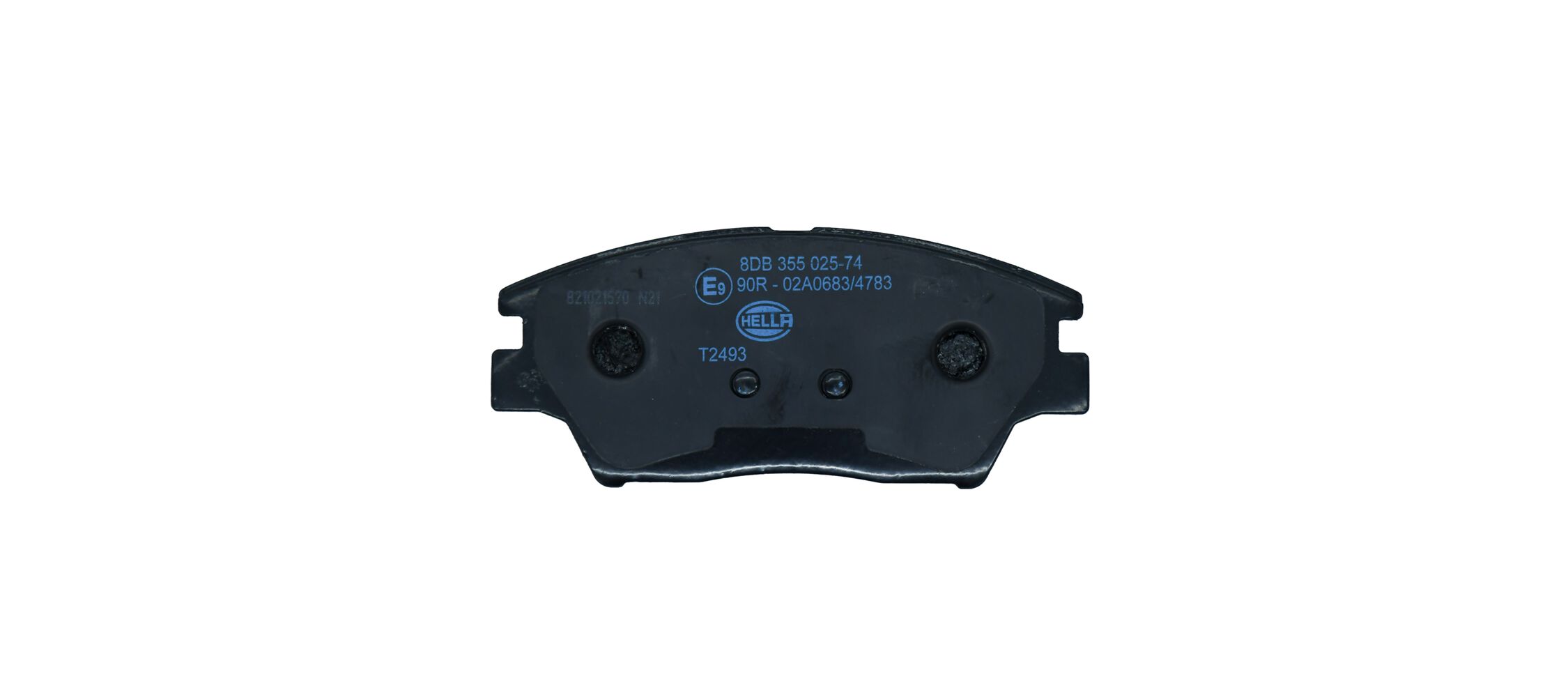 Brake Pad Set, disc brake - 8DB 355 025-741 HELLA