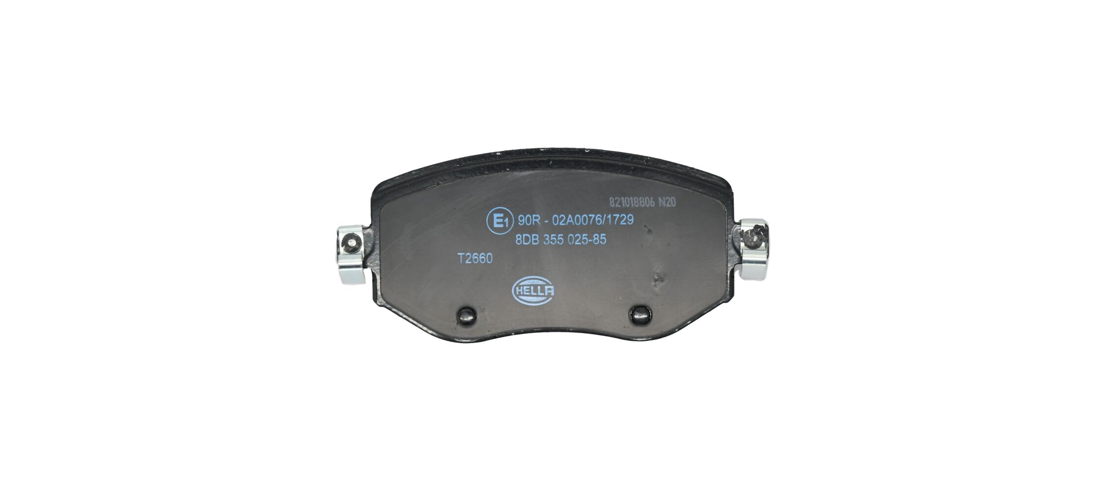 Brake Pad Set, disc brake - 8DB 355 025-851 HELLA