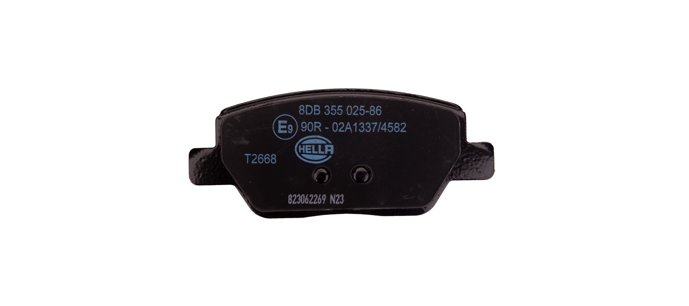 Brake Pad Set, disc brake - 8DB 355 025-861 HELLA