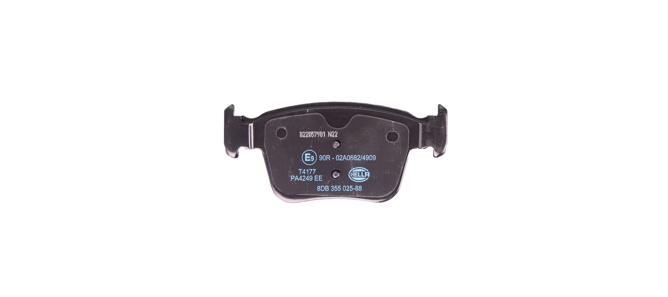 Brake Pad Set, disc brake - 8DB 355 025-881 HELLA