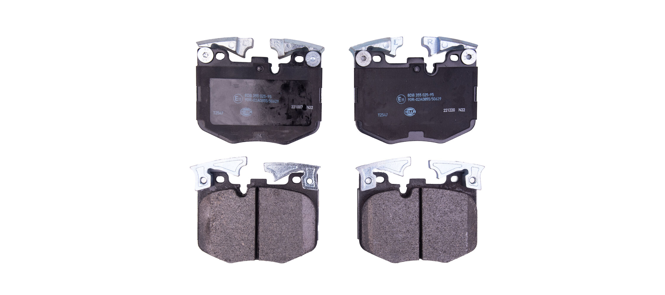 Kit pastiglie freno, Freno a disco - 8DB 355 025-951 HELLA