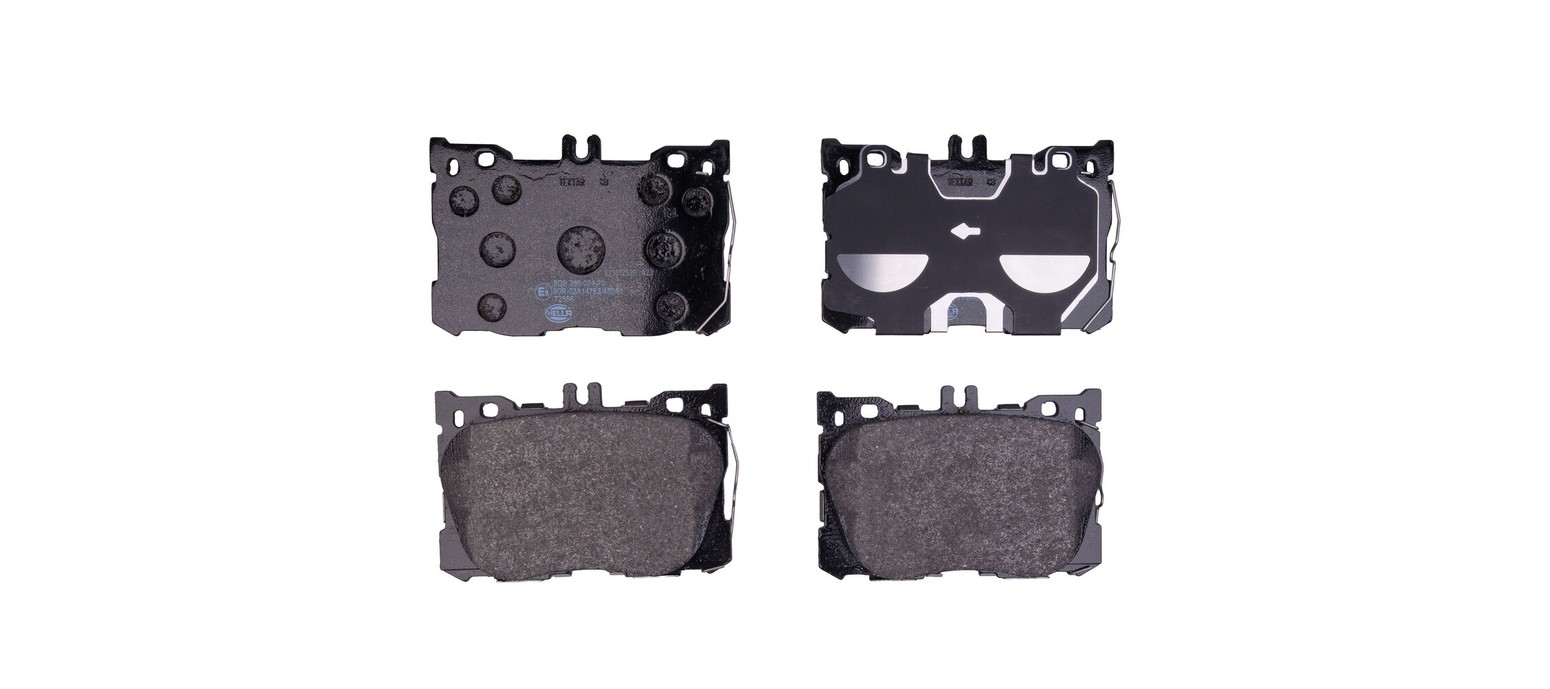Brake Pad Set, disc brake - 8DB 355 031-701 HELLA