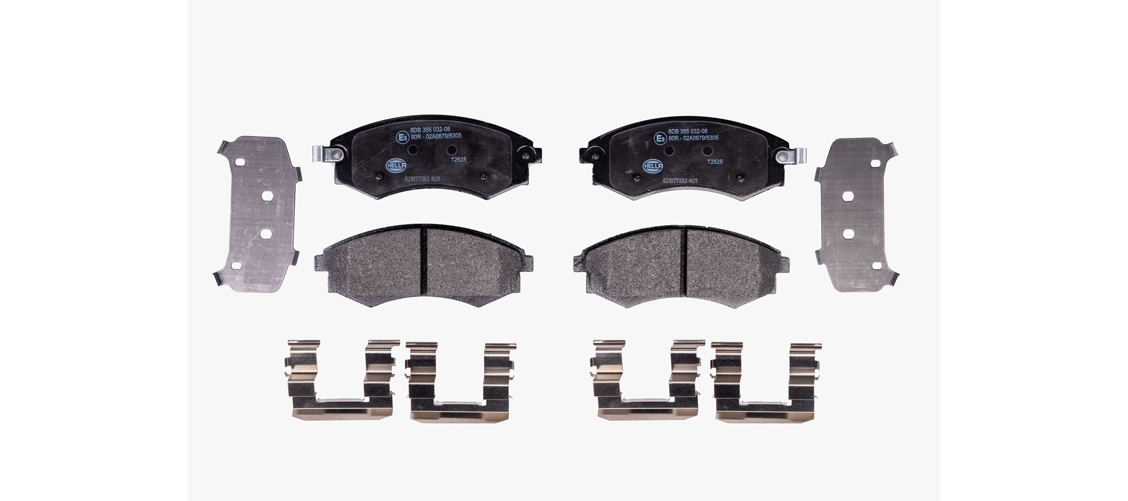 Brake Pad Set, disc brake - 8DB 355 032-081 HELLA