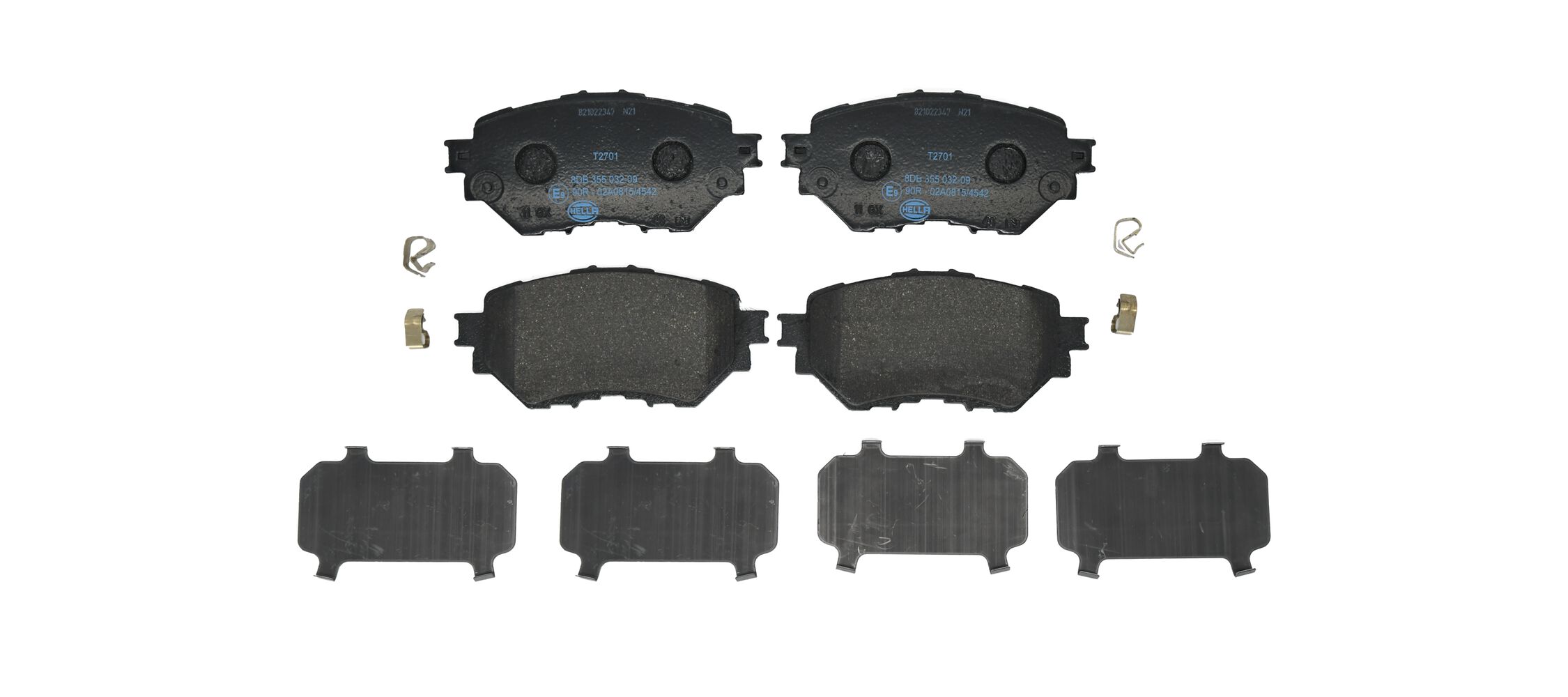 Kit pastiglie freno, Freno a disco - 8DB 355 032-091 HELLA