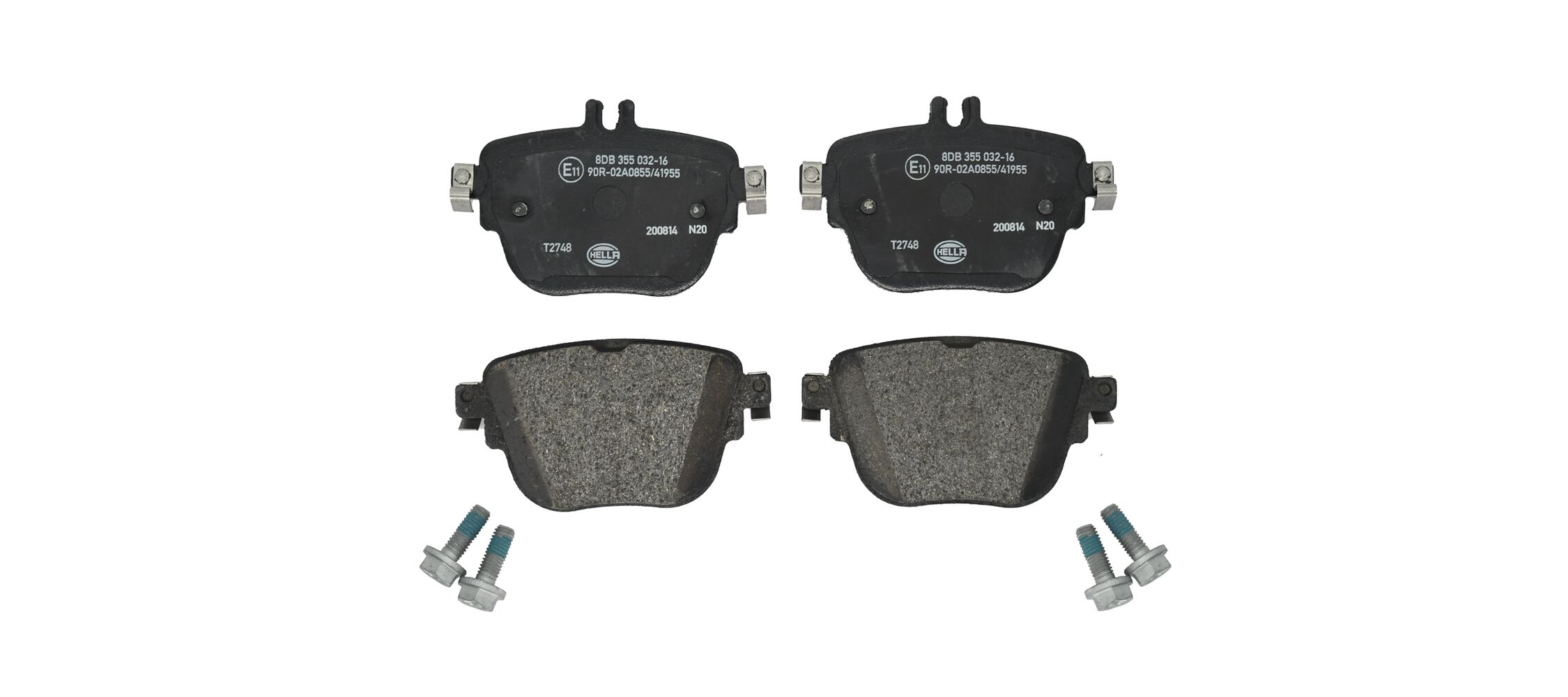 Kit pastiglie freno, Freno a disco - 8DB 355 032-161 HELLA