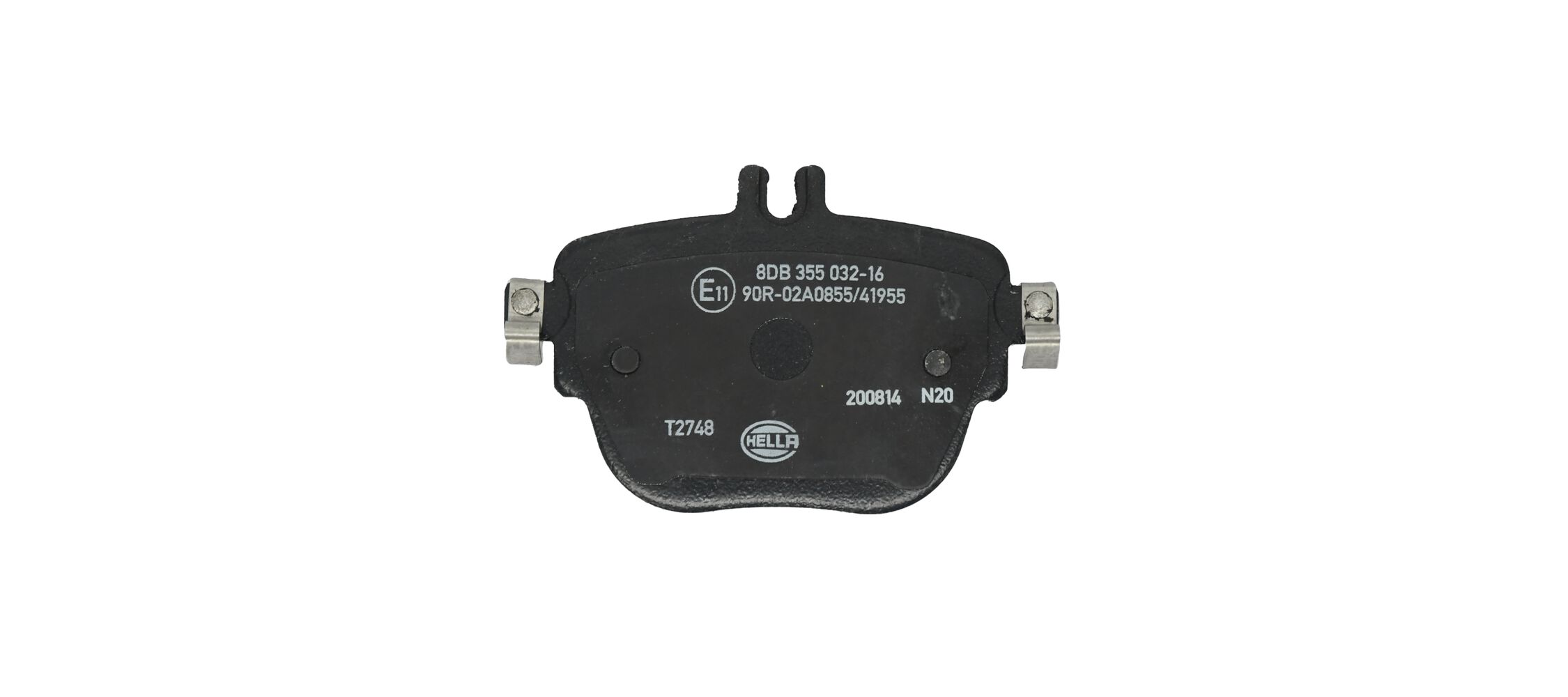 Brake Pad Set, disc brake - 8DB 355 032-161 HELLA