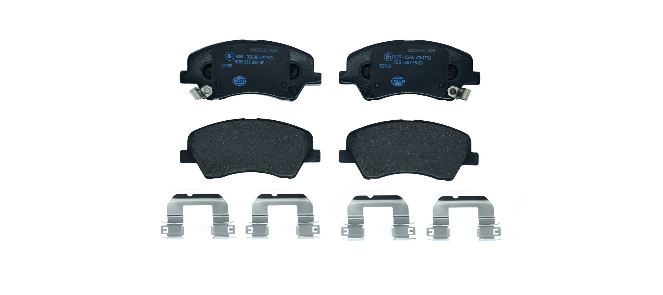 Kit pastiglie freno, Freno a disco - 8DB 355 036-501 HELLA