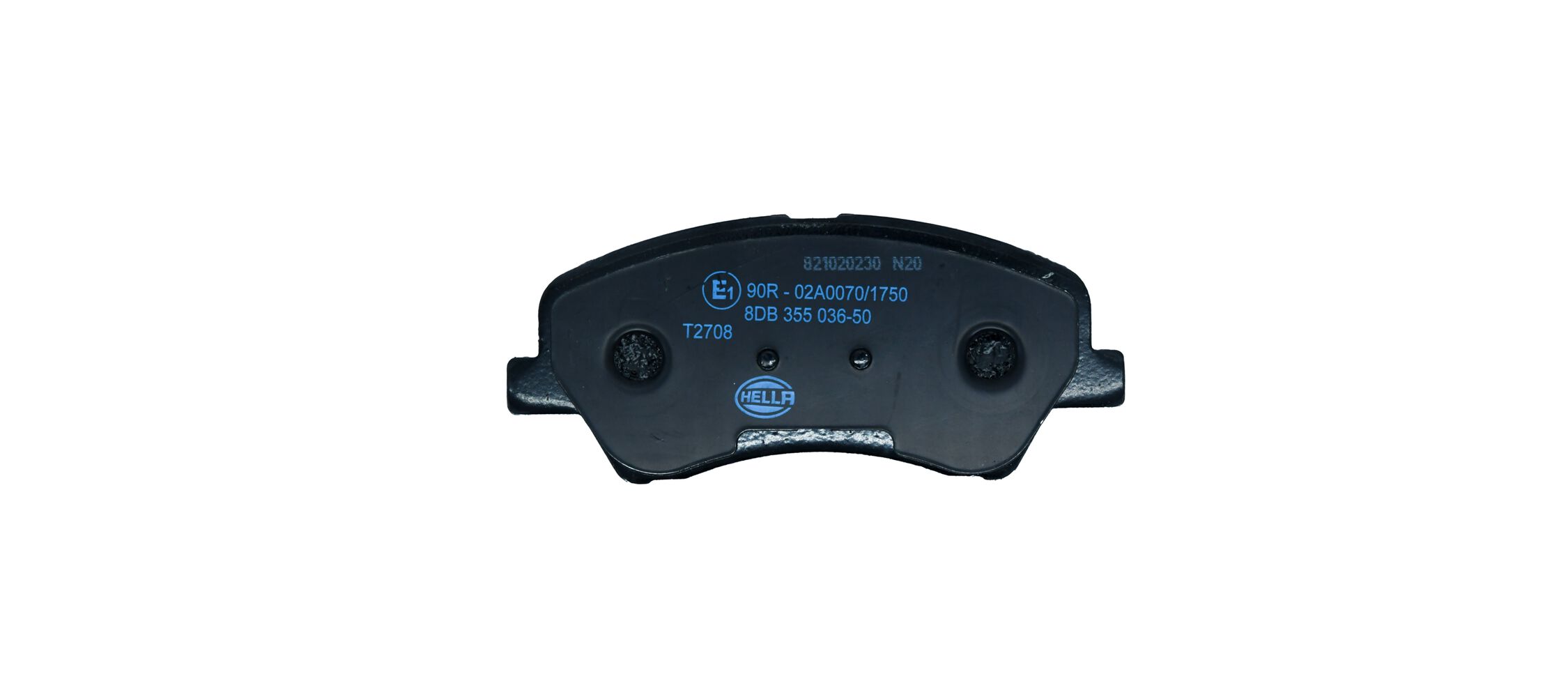 Brake Pad Set, disc brake - 8DB 355 036-501 HELLA
