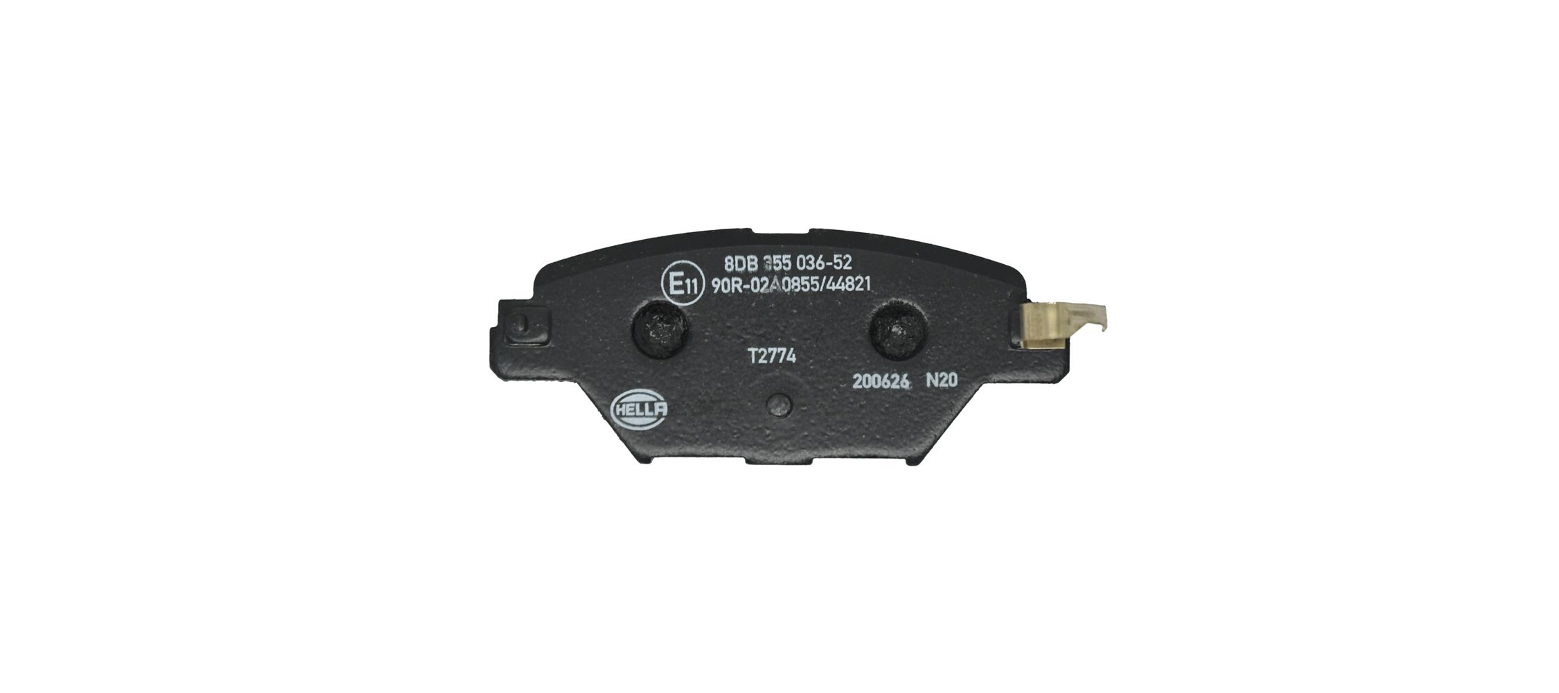 Brake Pad Set, disc brake - 8DB 355 036-521 HELLA