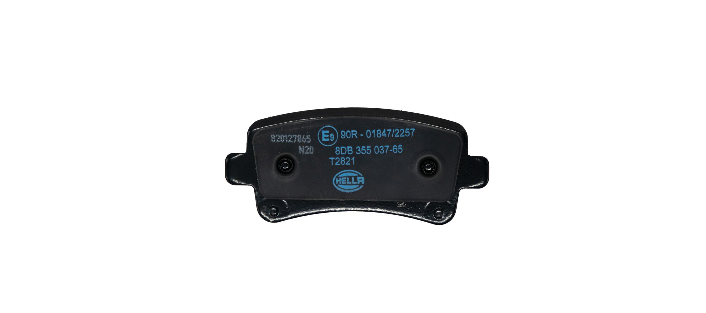 Brake Pad Set, disc brake - 8DB 355 037-651 HELLA