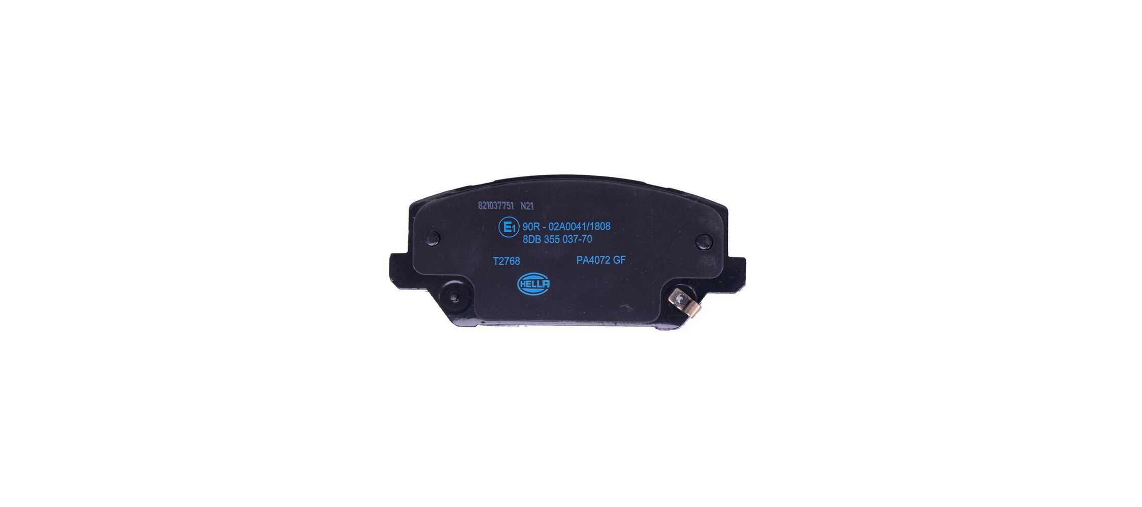 Brake Pad Set, disc brake - 8DB 355 037-701 HELLA