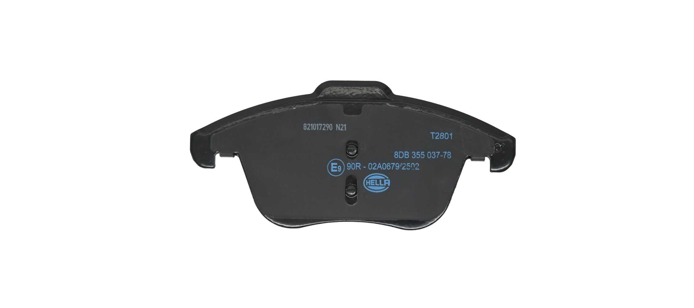 Brake Pad Set, disc brake - 8DB 355 037-781 HELLA
