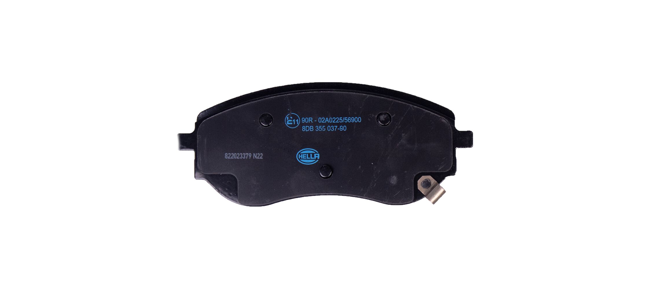 Brake Pad Set, disc brake - 8DB 355 037-901 HELLA