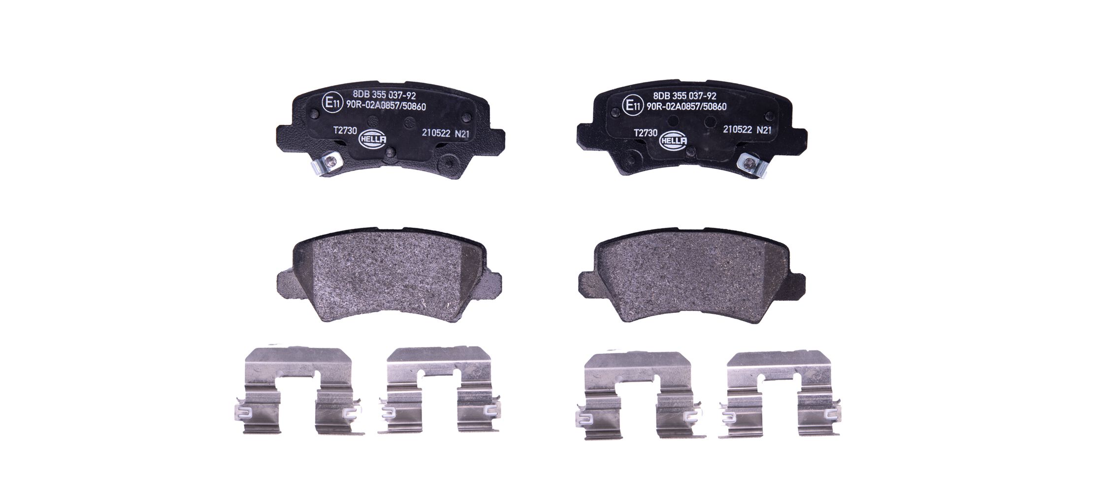 Kit pastiglie freno, Freno a disco - 8DB 355 037-921 HELLA