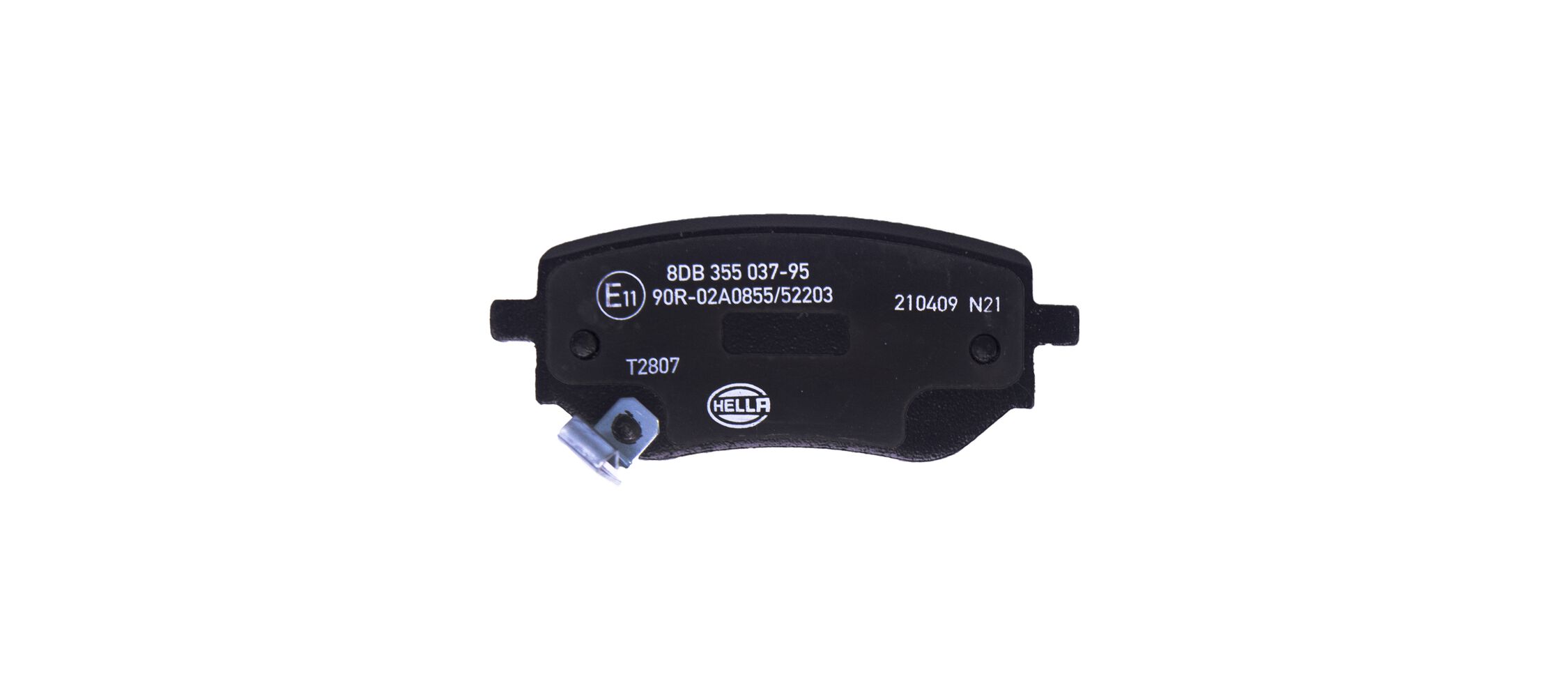 Brake Pad Set, disc brake - 8DB 355 037-951 HELLA