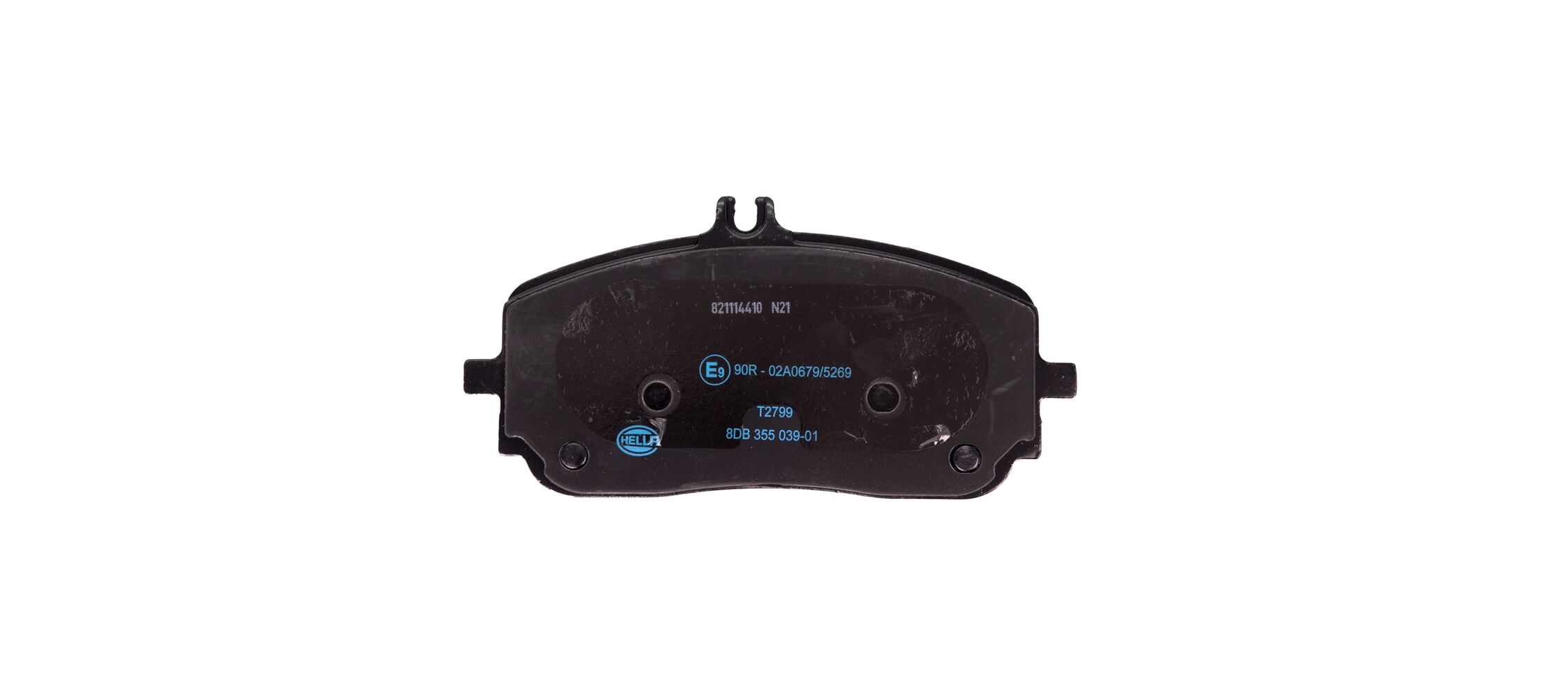 Brake Pad Set, disc brake - 8DB 355 039-011 HELLA