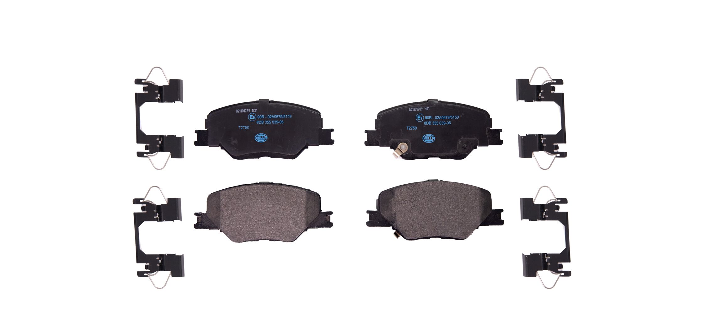 Kit pastiglie freno, Freno a disco - 8DB 355 039-061 HELLA