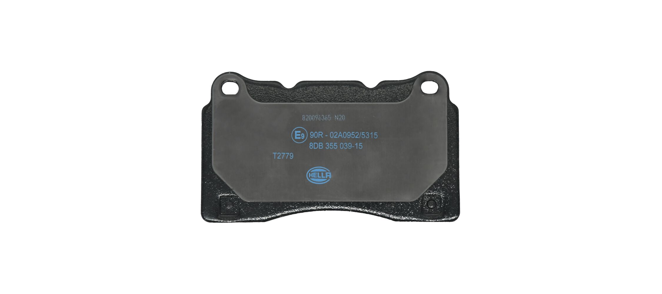 Brake Pad Set, disc brake - 8DB 355 039-151 HELLA