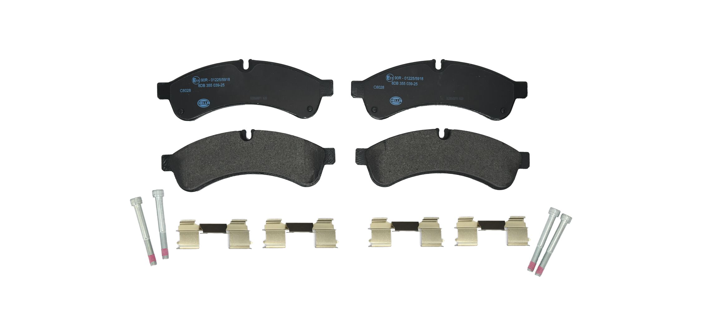 Kit pastiglie freno, Freno a disco - 8DB 355 039-251 HELLA