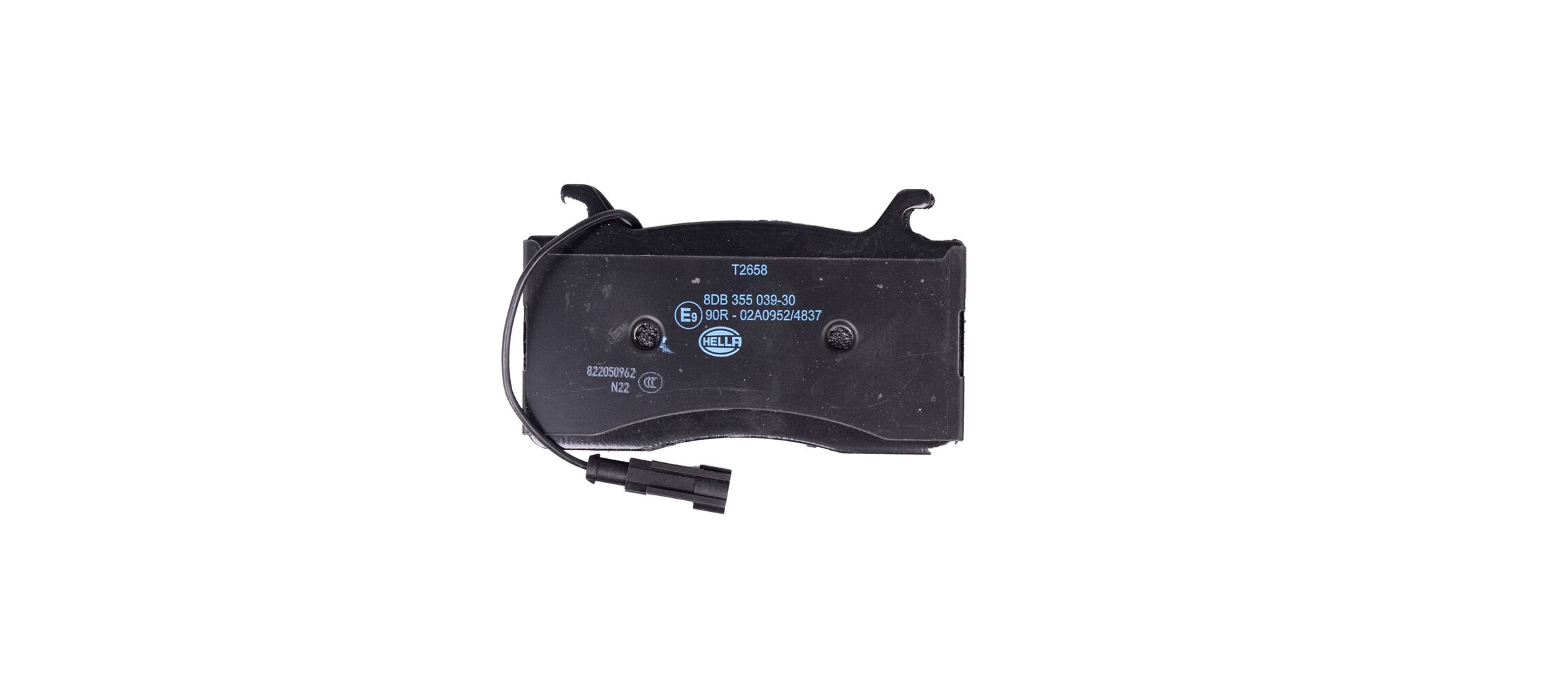 Brake Pad Set, disc brake - 8DB 355 039-301 HELLA