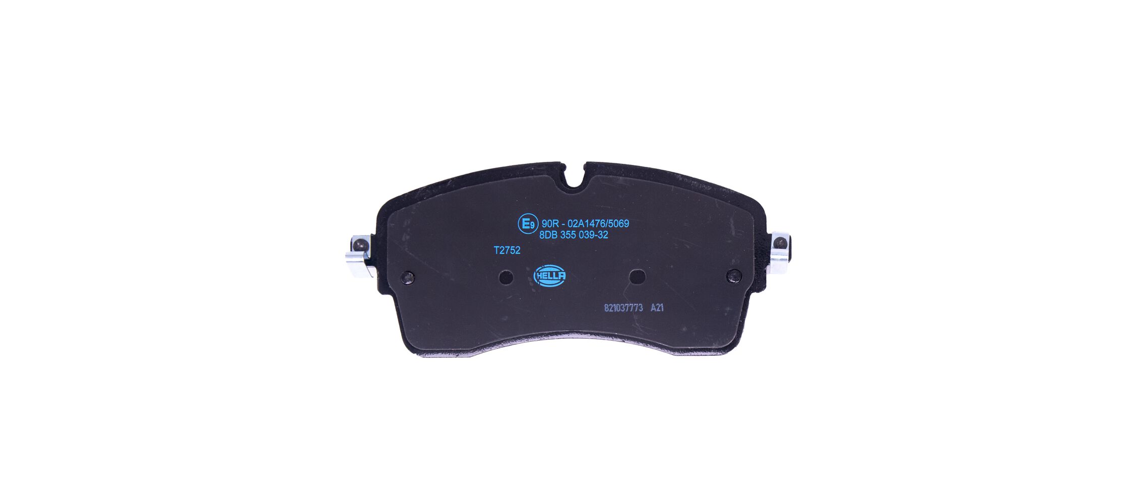 Brake Pad Set, disc brake - 8DB 355 039-321 HELLA