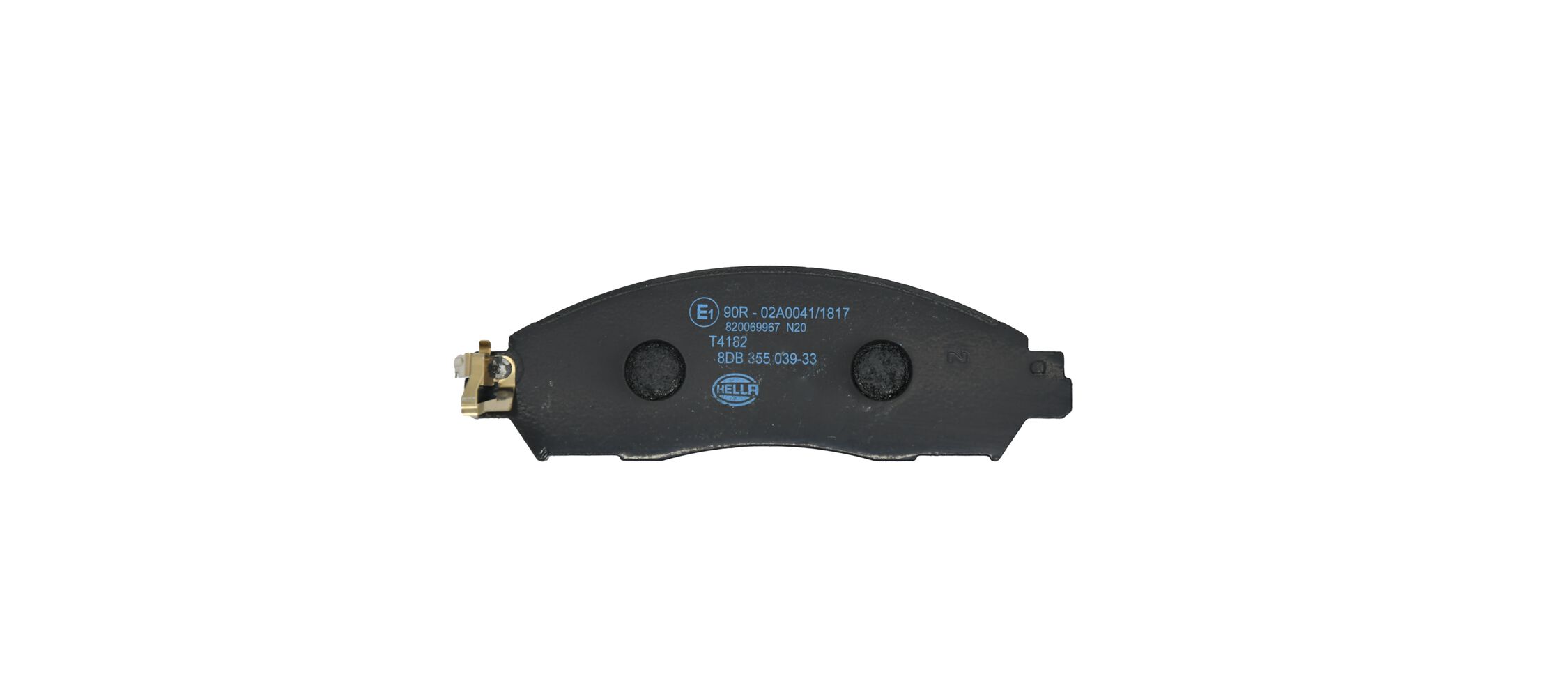 Brake Pad Set, disc brake - 8DB 355 039-331 HELLA
