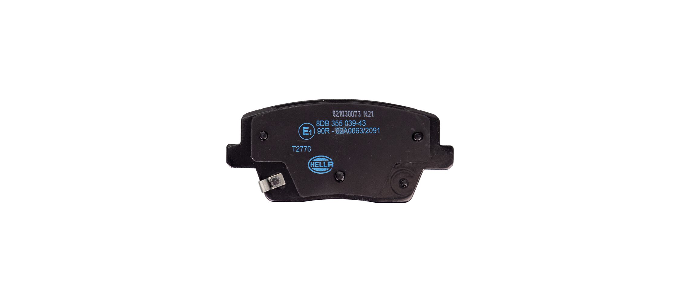 Brake Pad Set, disc brake - 8DB 355 039-431 HELLA