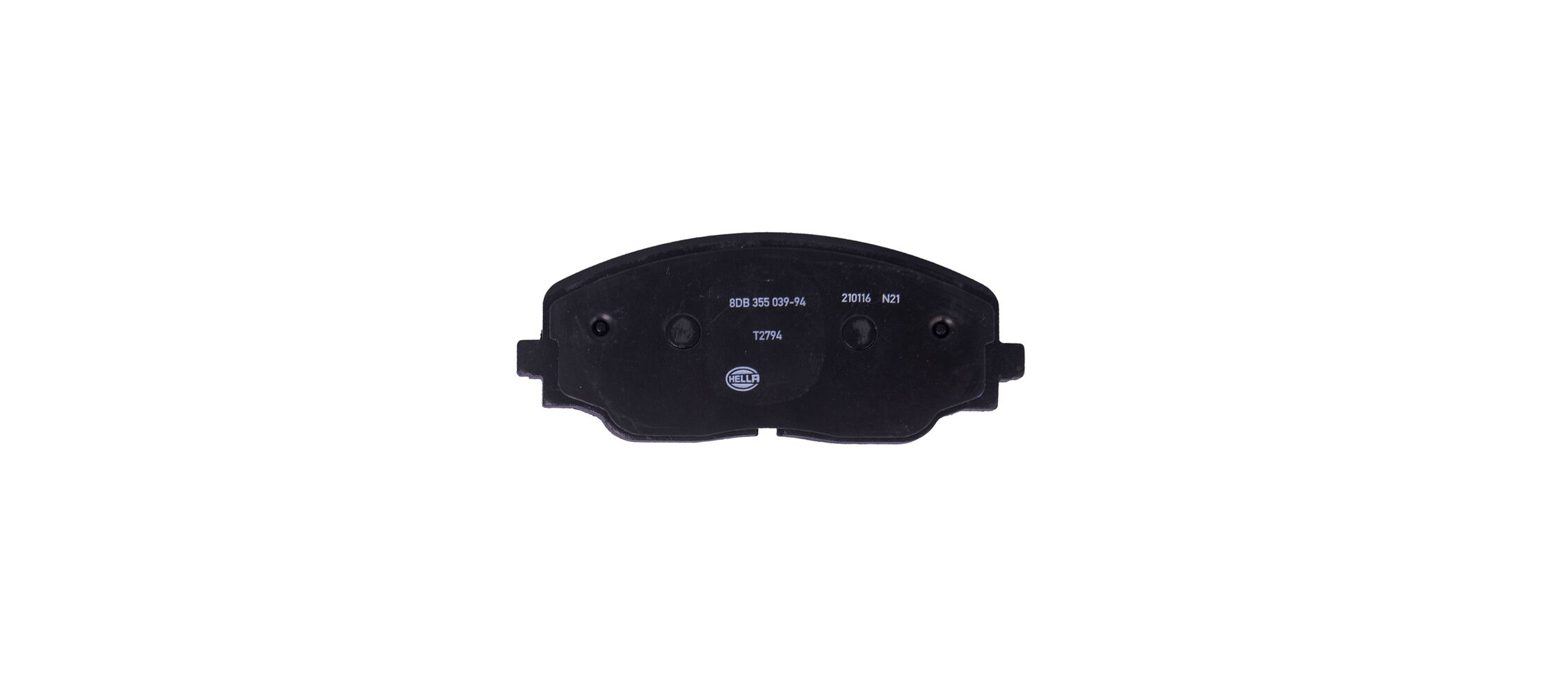Brake Pad Set, disc brake - 8DB 355 039-941 HELLA