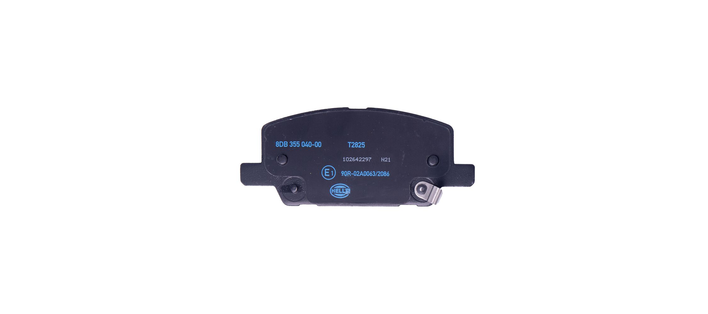 Brake Pad Set, disc brake - 8DB 355 040-001 HELLA