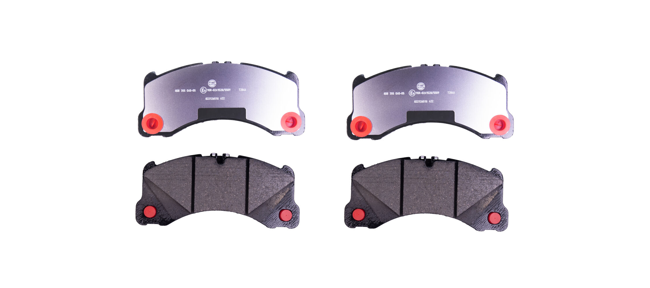 Brake Pad Set, disc brake - 8DB 355 040-051 HELLA