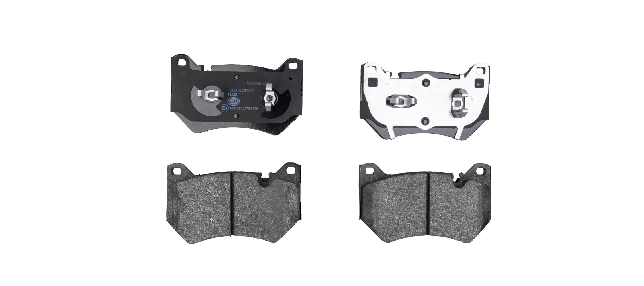 Brake Pad Set, disc brake - 8DB 355 040-151 HELLA