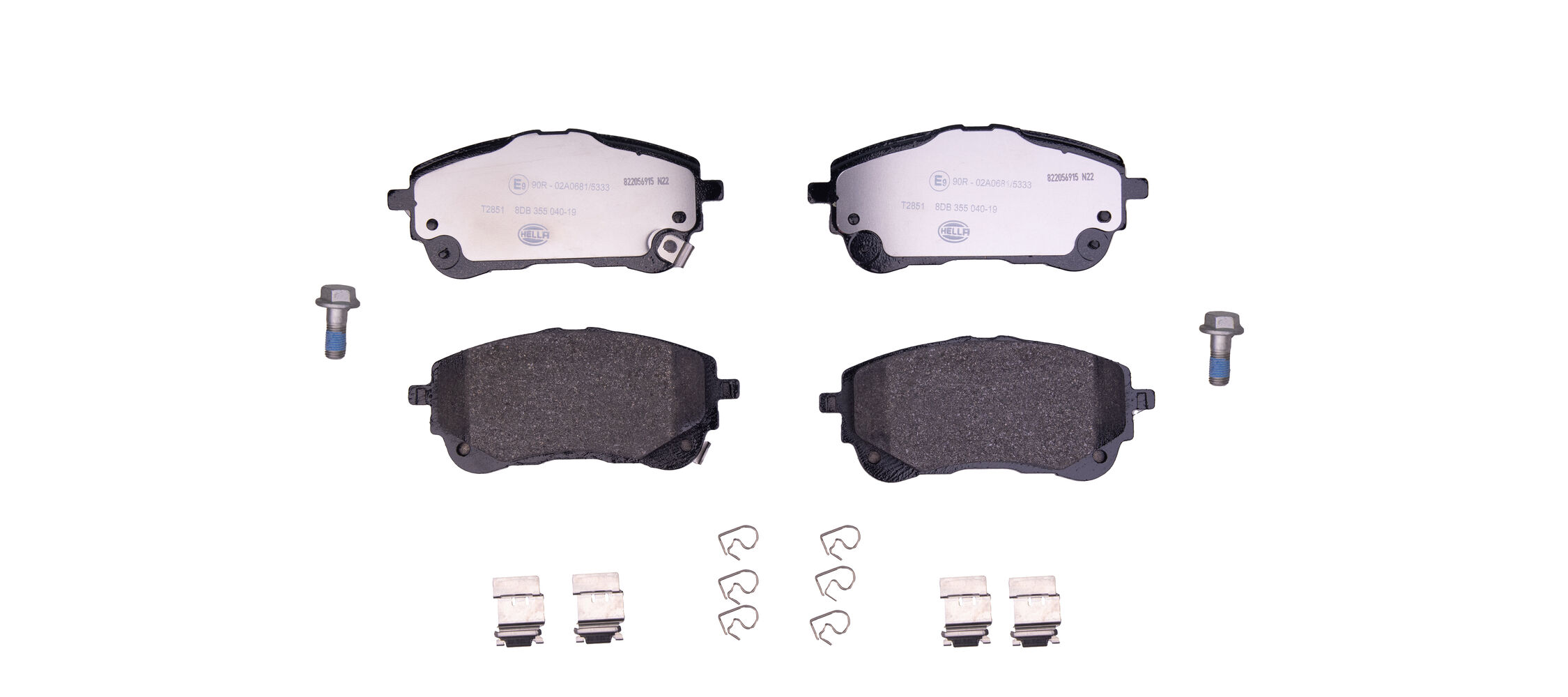 Kit pastiglie freno, Freno a disco - 8DB 355 040-191 HELLA