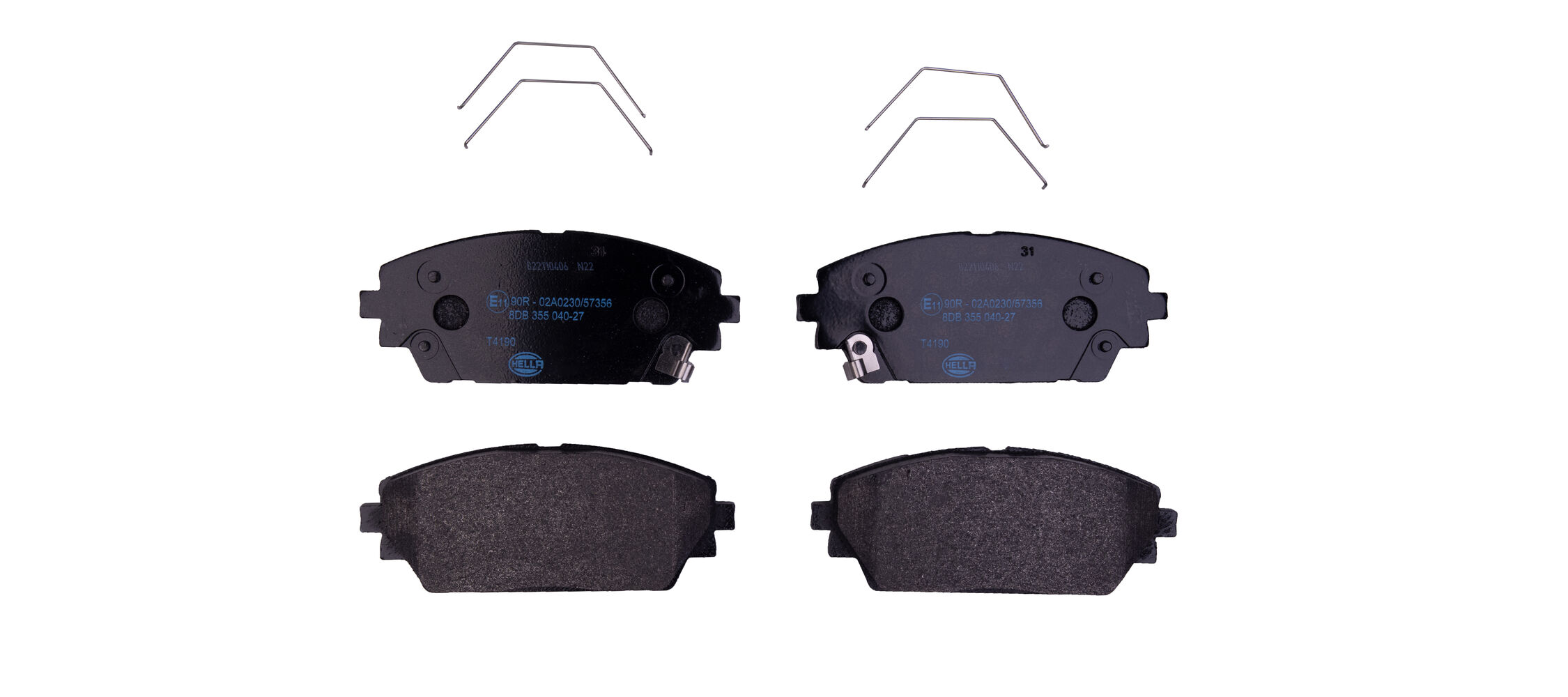 Kit pastiglie freno, Freno a disco - 8DB 355 040-271 HELLA