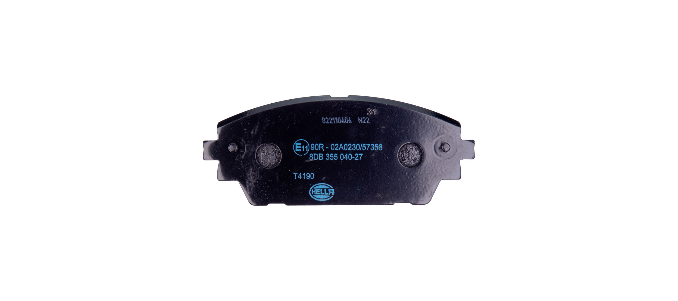 Brake Pad Set, disc brake - 8DB 355 040-271 HELLA